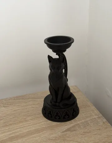 Accesorio de iluminación decorativa: Gothic Candle Holder –Dark Decorative Candle Stand — vista de referencia 4