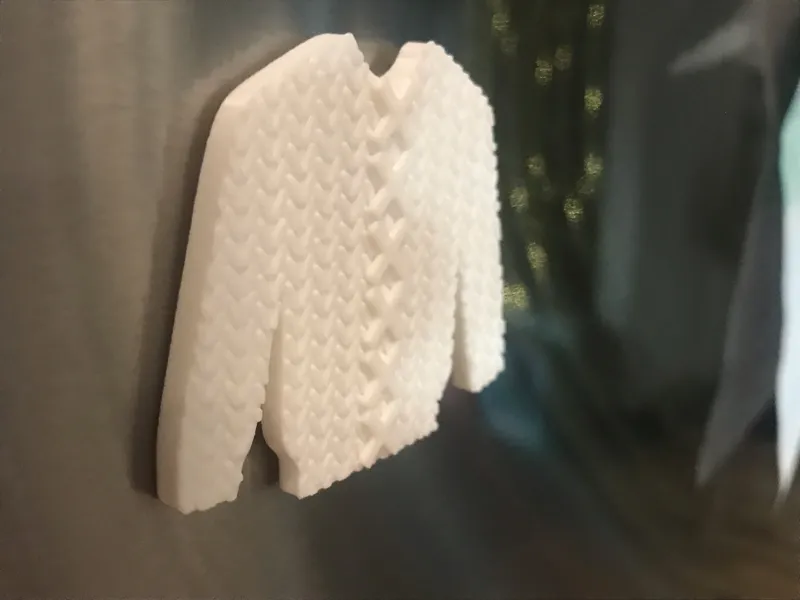 Cozy Knitted Sweater Magnet