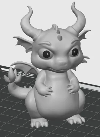 Fat happy dragon