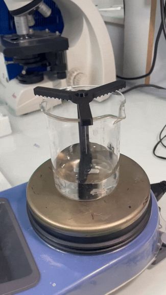 Spinner Flask Impeller with Beaker Support