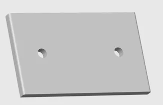 Connector Plate 50x30x3. M3.5 Screws.
