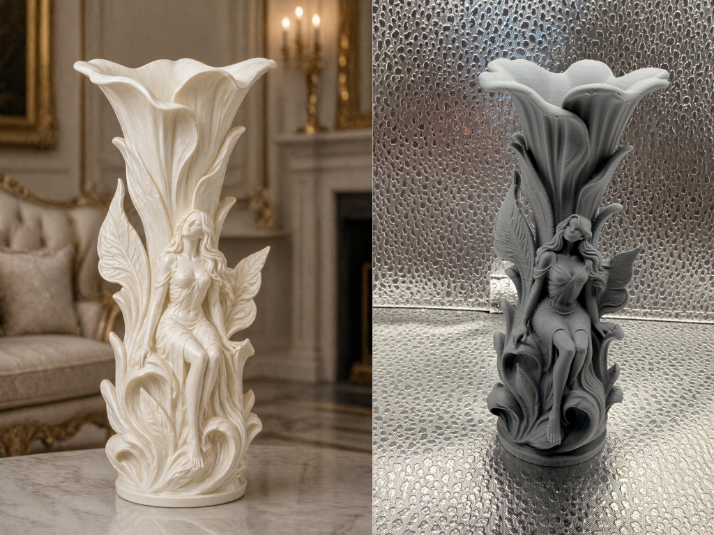 Ethereal Lily Fairy Vase
