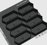 Présentoir hexagonal modulaire pour Hot Wheels - nid d'abeille — photo 3