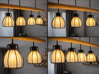 Wire Cage Lamp Diffuser Insert (E27) whit Shade