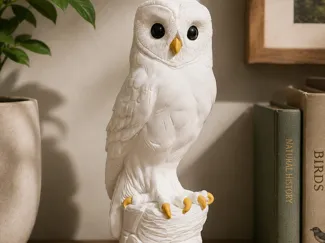Cute Snowy Owl Statue - No AMS Multipart