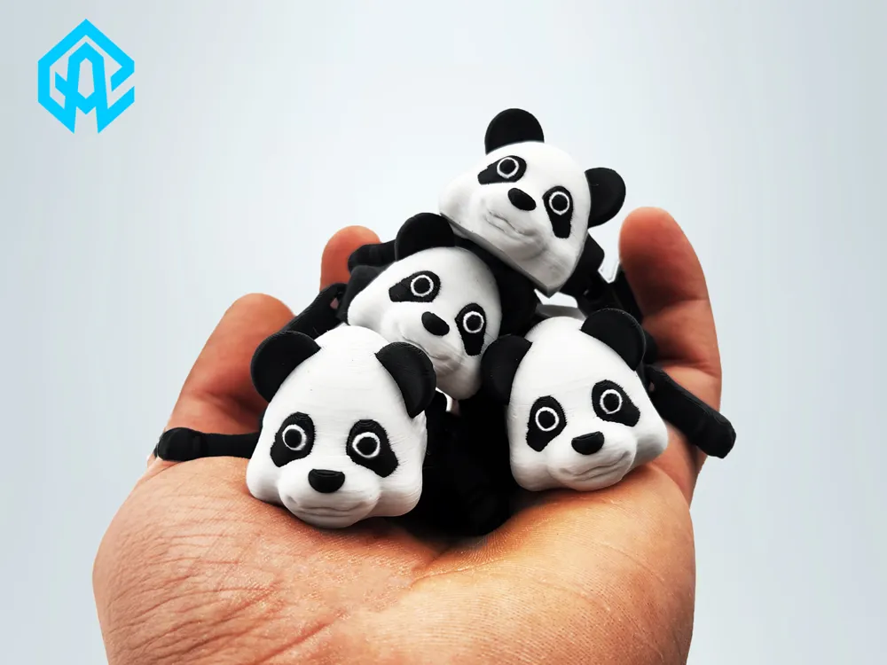 Articulated Panda – Cute Flexi 3D Printed Toy - Free 3D Print Model ...