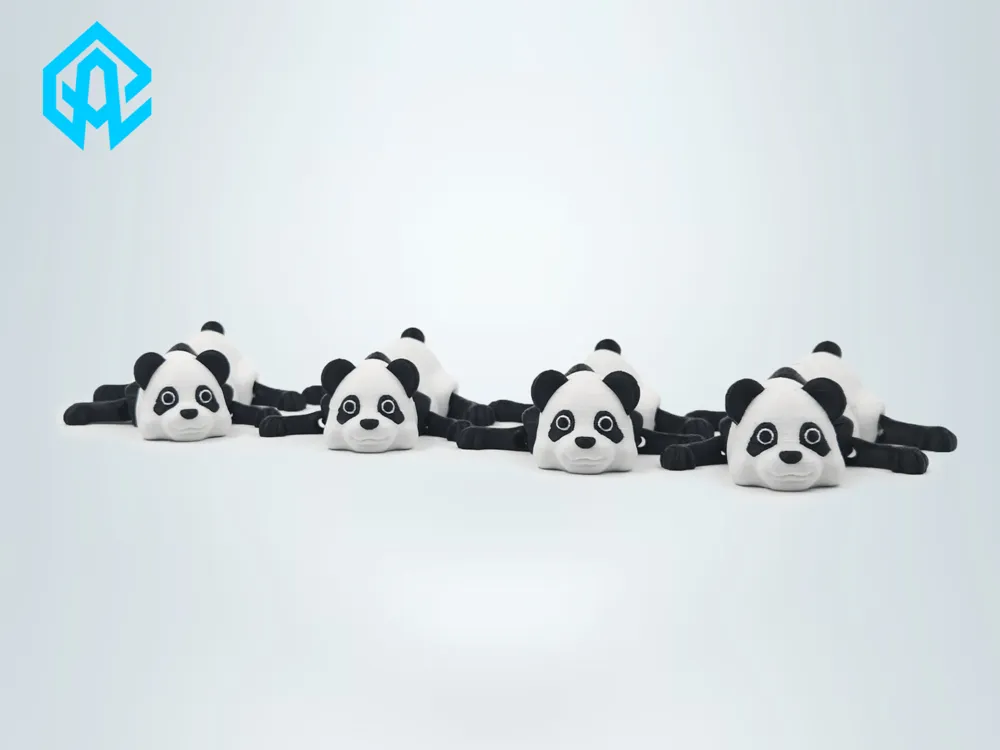 Articulated Panda – Cute Flexi 3D Printed Toy - Free 3D Print Model ...
