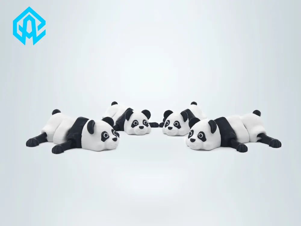 Articulated Panda – Cute Flexi 3D Printed Toy - Free 3D Print Model ...