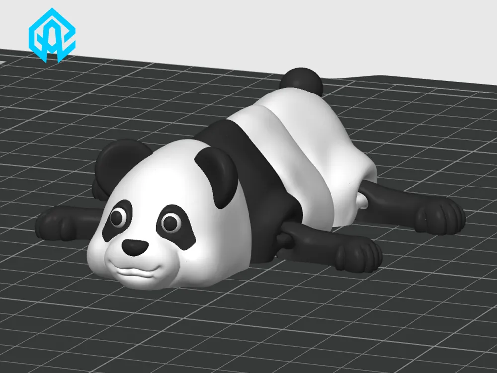Articulated Panda – Cute Flexi 3D Printed Toy - Free 3D Print Model ...