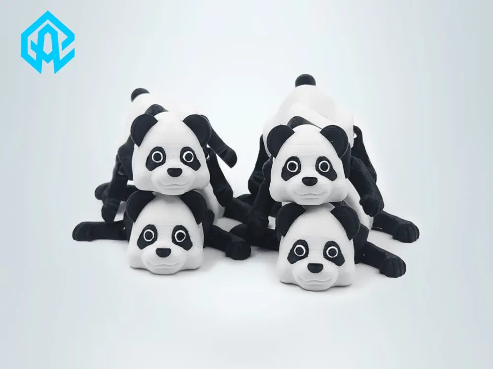 Articulated Panda – Cute Flexi 3D Printed Toy - Free 3D Print Model ...