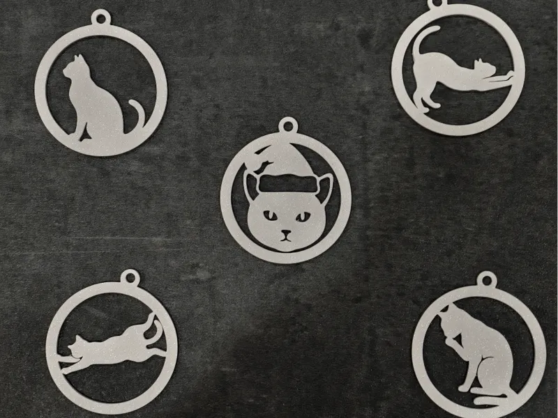 Purr-fect Cat Christmas Ornaments | Easy 3D Print!