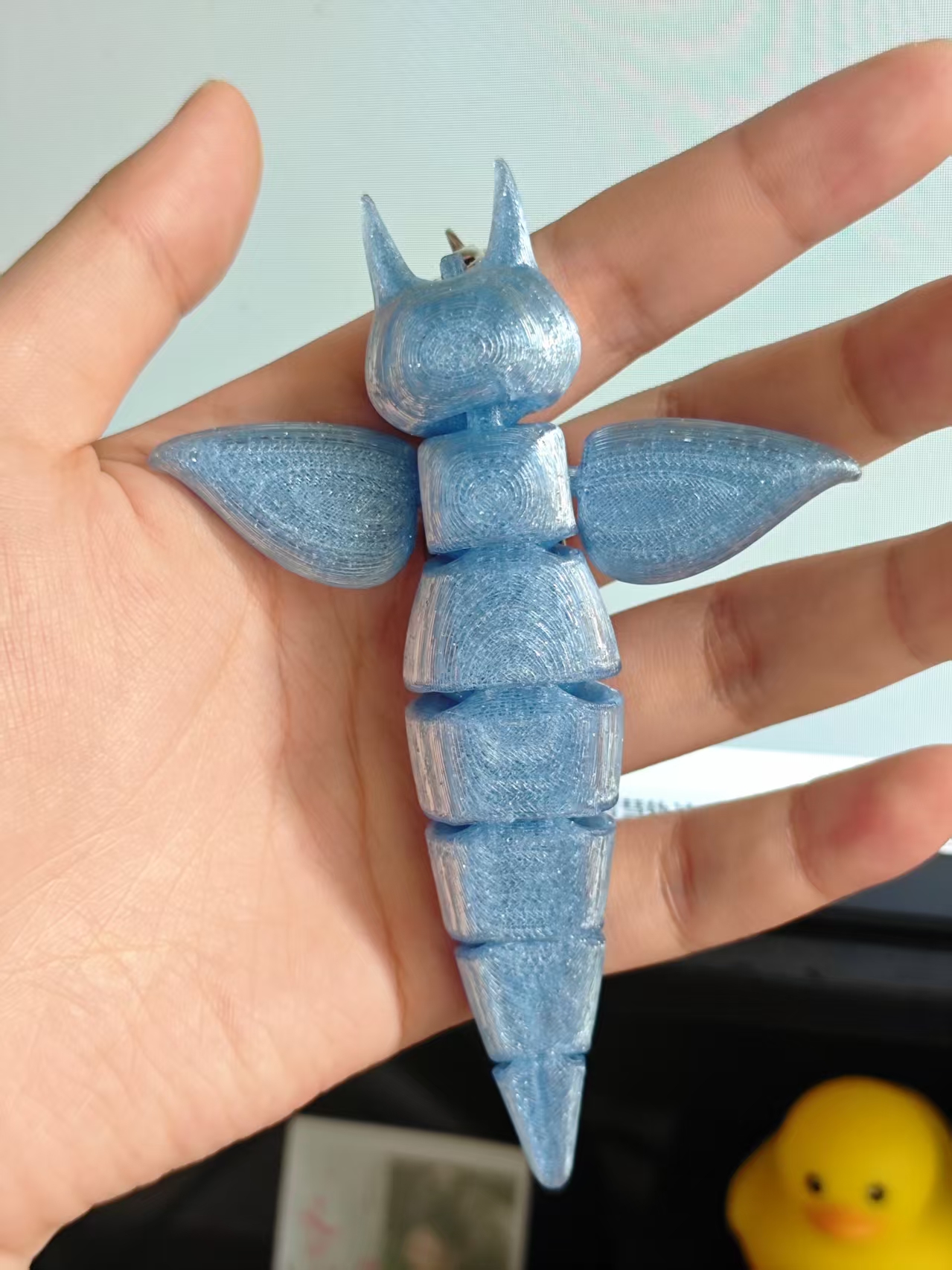 Miniatura 1 do modelo 3D 海天使挂件-一体可活动