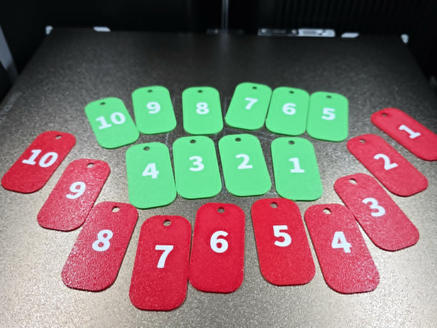 Simple number tags for any items
