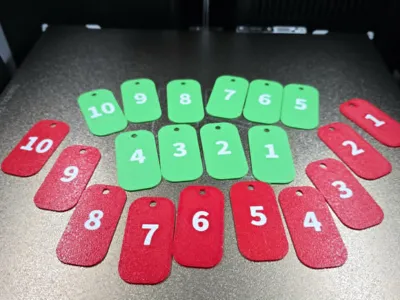 Simple number tags for any items