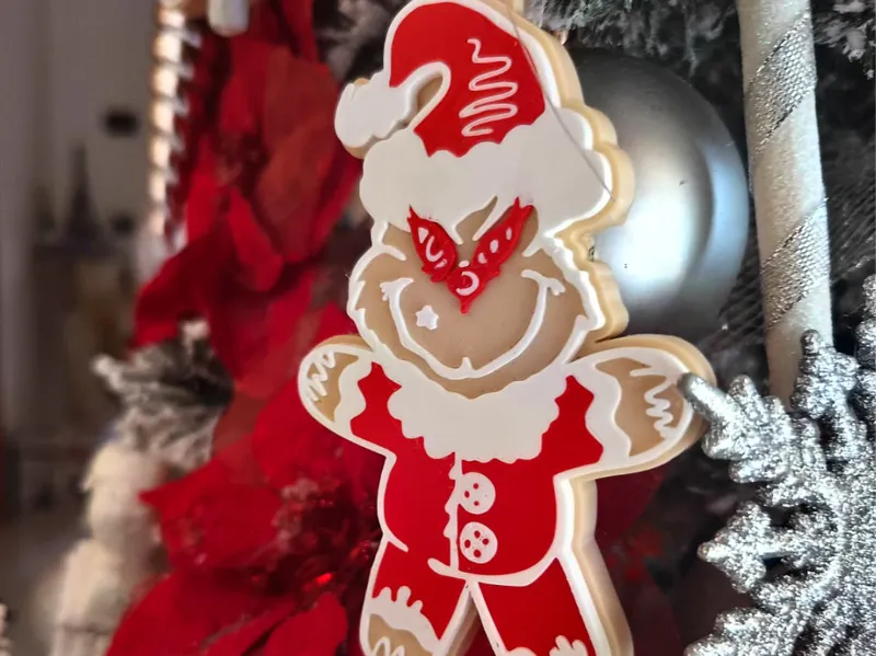 Grinch biscuits decoration