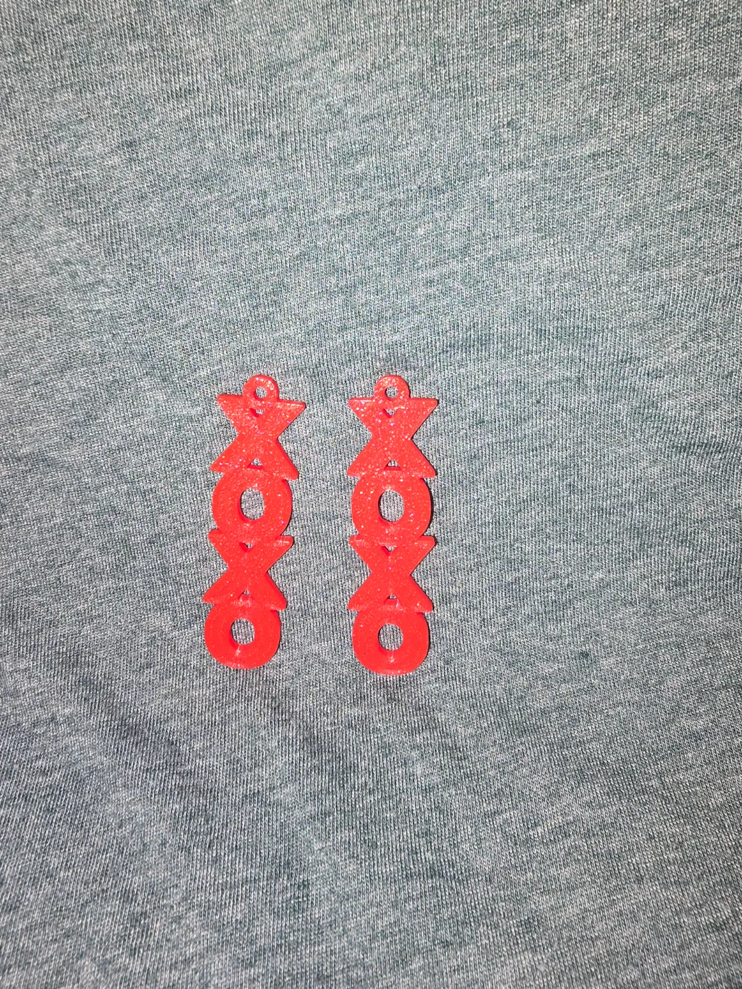 XOXO Valentines Day Earrings view 2