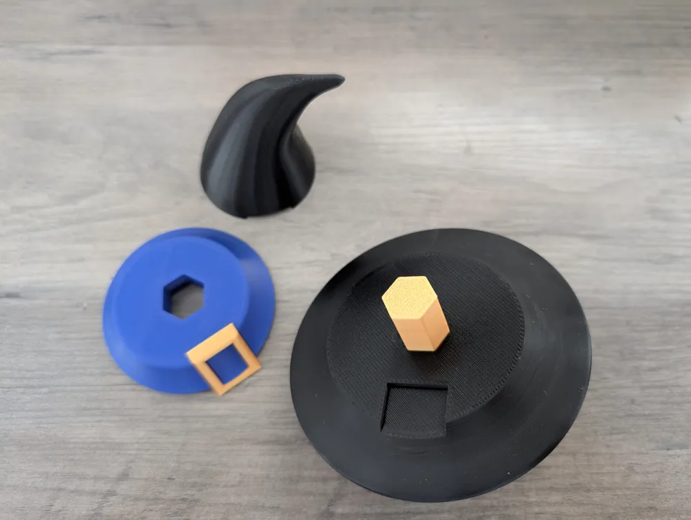 Witches Hat Pumpkin Decoration (NO AMS) - Free 3D Print Model - MakerWorld