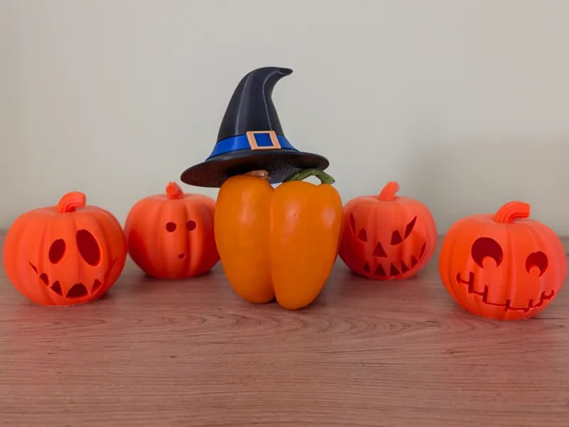 Witches Hat Pumpkin Decoration (NO AMS)