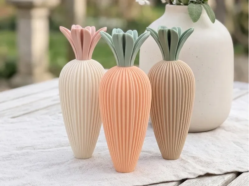 Minimalist Carrot Decor Modern Easter Display
