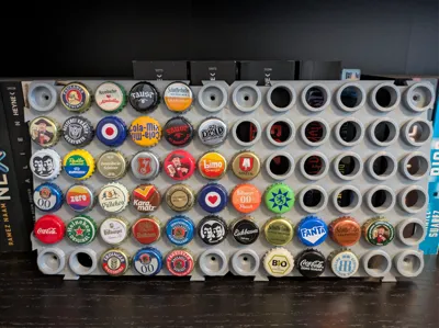 Collection plate for bottle caps (expandable)