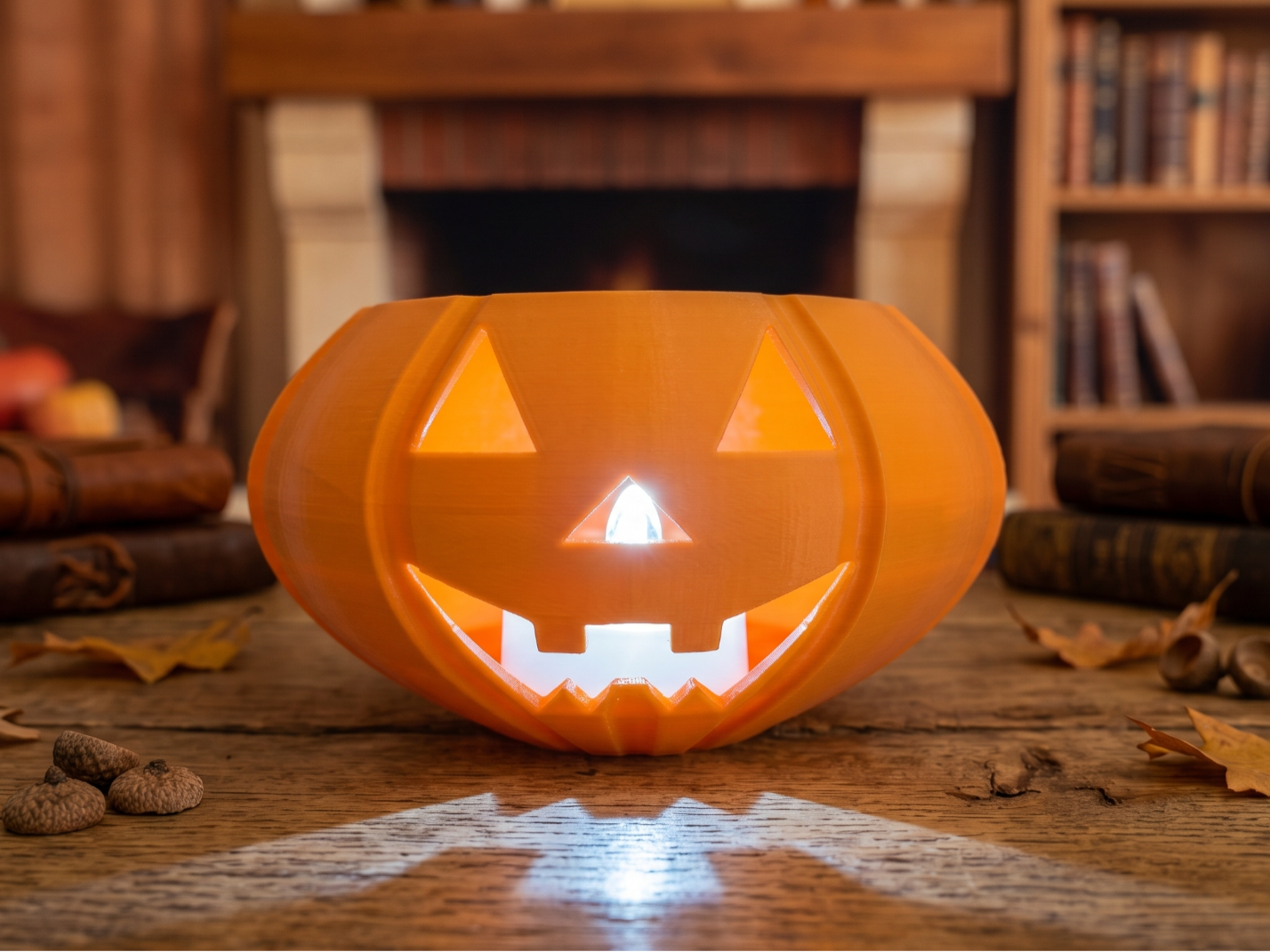 Kürbis-Schale & LED-Licht / Mini-Ablage Halloween 3D model