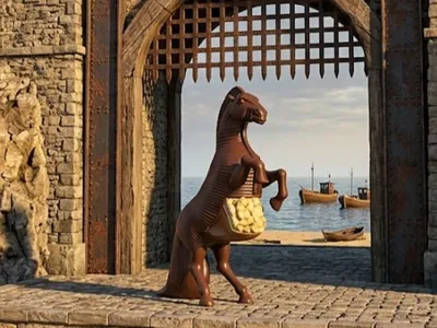 Popcorn Trojan Horse from The Odyssey
