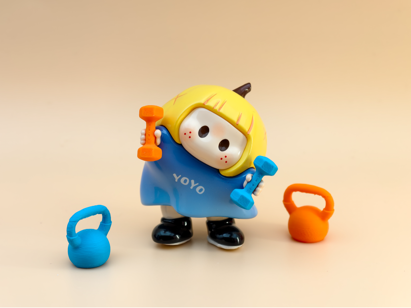 【本模型和名创优品没有任何关系】mini哑铃和壶铃