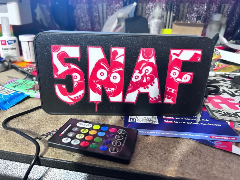 5 NIGHTS AT FREDDYS LIGHT BOX - MULTI COLOR