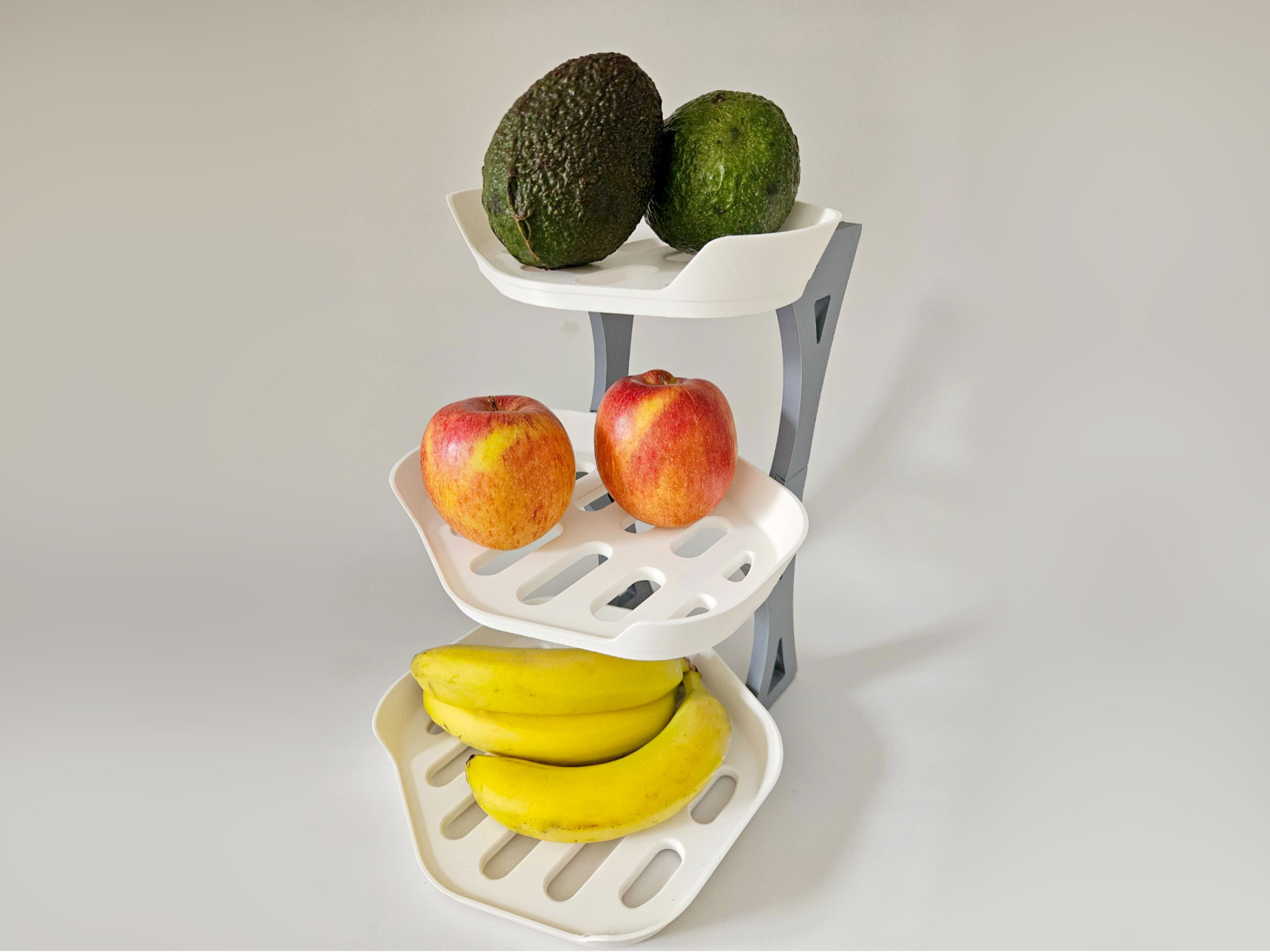 Compact 3-Tier Fruit & Vegetable Organizer