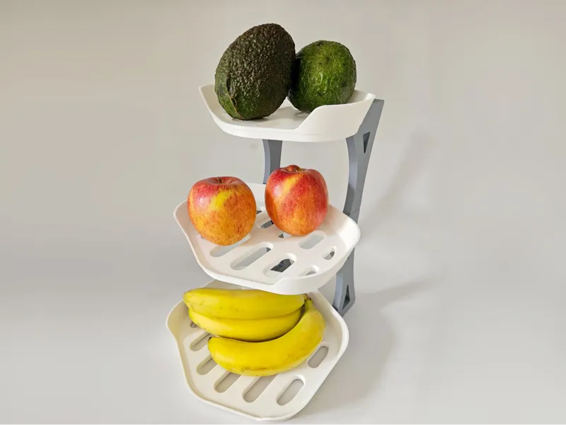Compact 3-Tier Fruit & Vegetable Organizer