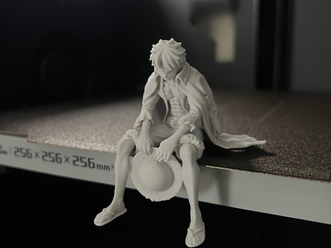 Sitzender Luffy