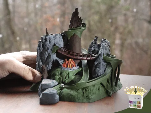Forest Marble Run - Swinging Bridge & 360˚ Detail