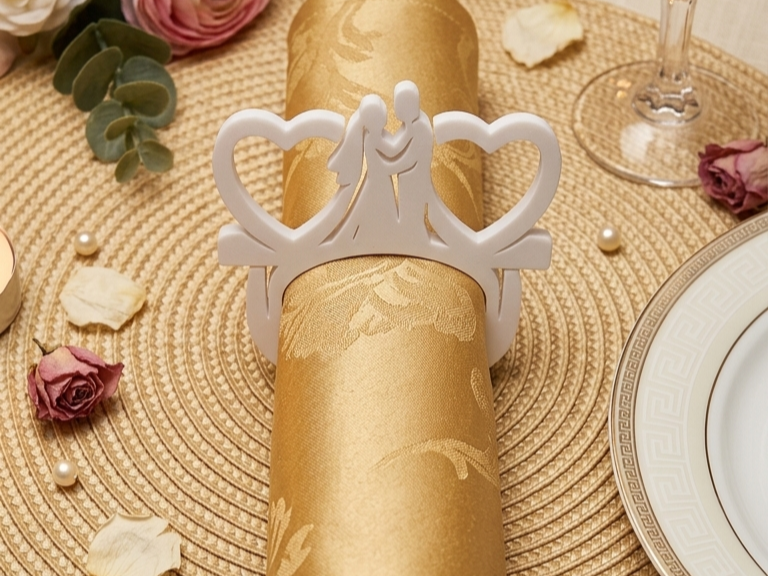 napkin holder wedding ring