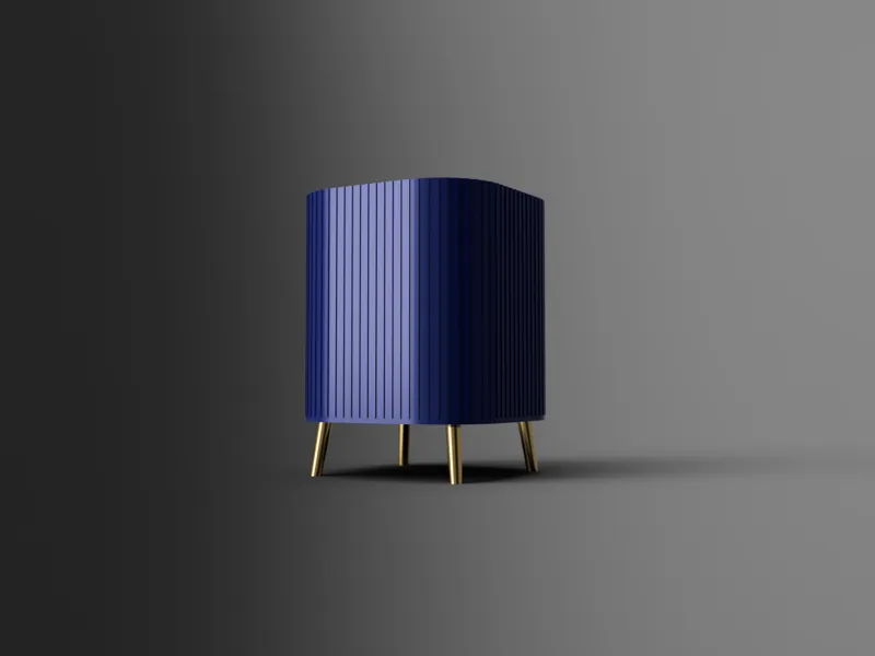 Mid Century Modern Bin