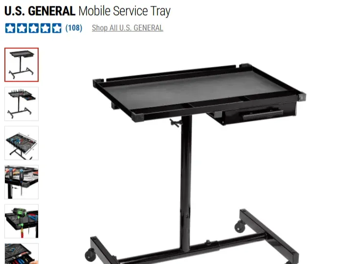 GRIPS  for Harbor Freight Mobile Service Tray