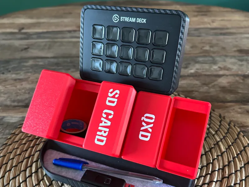 Gridfinity Magnetic Desk Organizer Stream deck 15