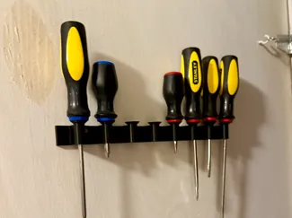 Screwdriver holder wall mount
