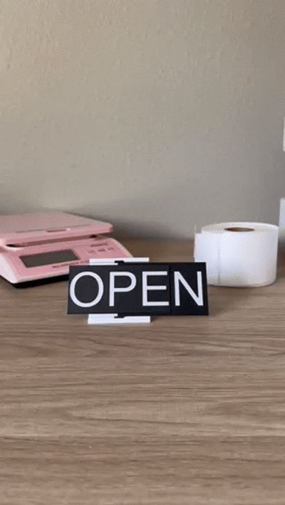 Open / Nope sign