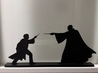 Arte Mural - Harry Potter vs Voldemort