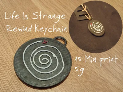 Life Is Strange Rewind/Swirl Keychain