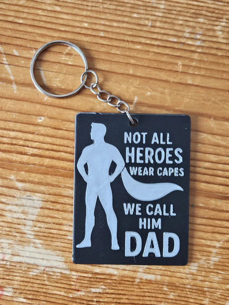 Father Day Keychain - Free 3D Print Model - MakerWorld