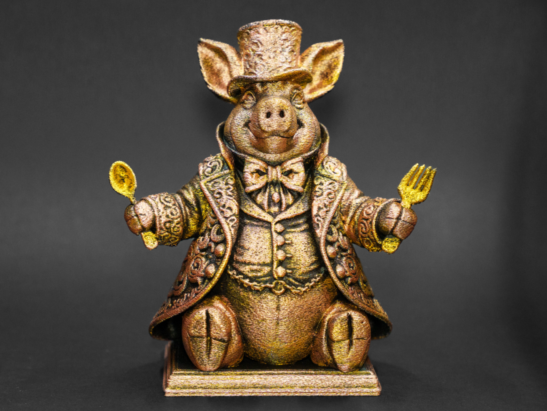 gentleman pig boss – art decoration sculpture