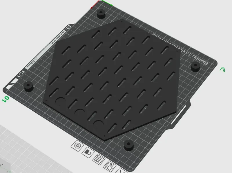 Skadis Hexagon Plate/ With optional hidden Magnets
