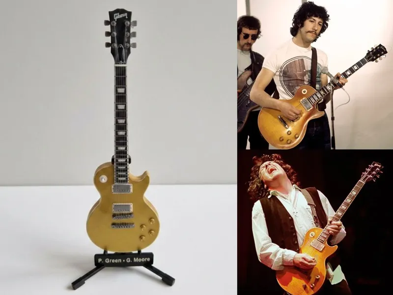 Guitar 17cm c/Cordas - LP Peter Green - Gary Moore