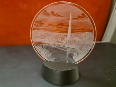 Base for 70x4 mm glass disc (xTool)