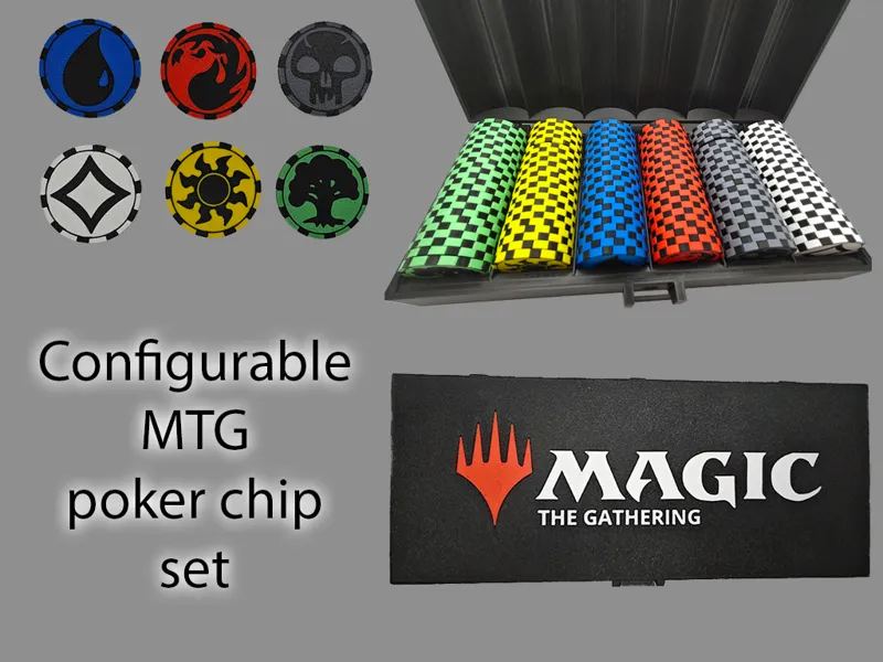 Configurable Magic: The Gathering Poker chip set
