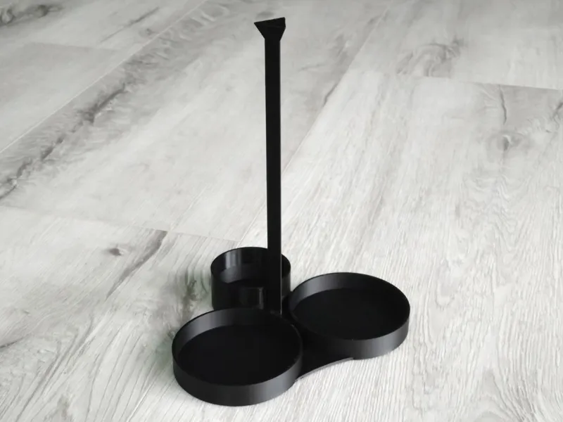 Table Salt, Pepper, Tabasco Stand