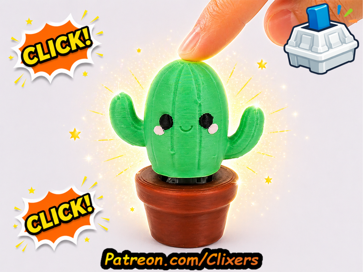 Cute Cactus Clicker Fidget Toy