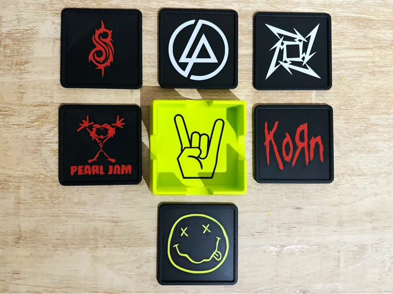 Music Coasters with holder