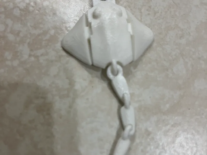Articulated Stingray Keychain